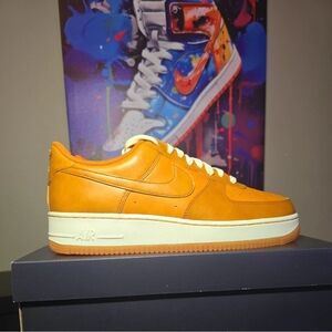 Nike Air Force 1 Low Orange Sneakers Brad New !